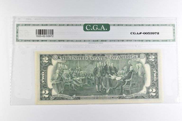 CGAI Crisp Unc 62 $2 1976 San Francisco, CA US FRN Green Seal FR-1935-L*