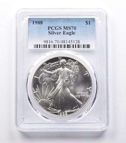 MS70 1988 American Silver Eagle PCGS