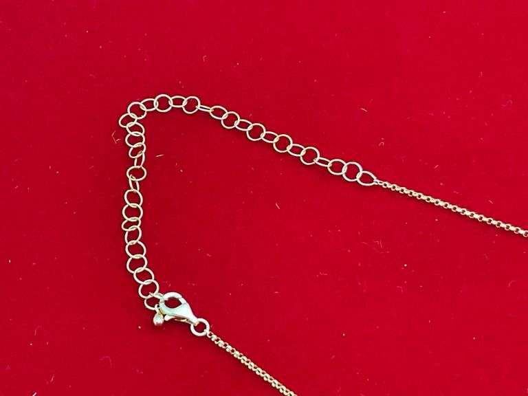 BRAND NEW 14K YELLOW GOLD AND DIAMOND NECKLACE