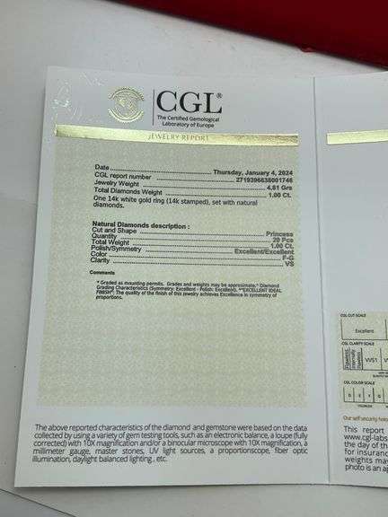 CERTIFIED 14K WHITE GOLD DIAMOND BAND