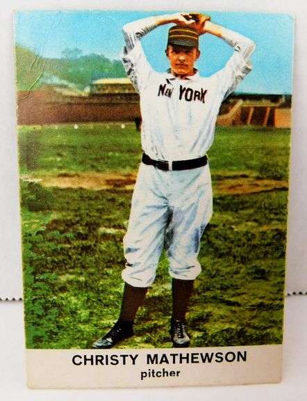 Christy Mathewson 1963 Golden Press Baseball Card