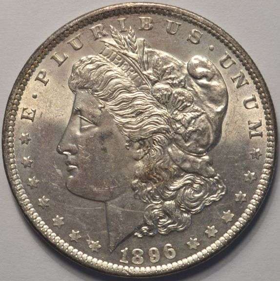1896 Morgan Silver Dollar, Circulated.