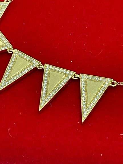 14K YELLOW GOLD DIAMOND NECKLACE