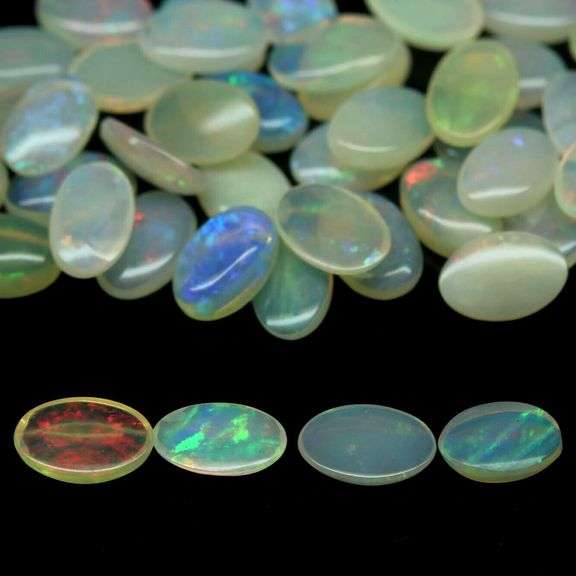 Beautiful 12.33ct unheated Ethiopian opal set
