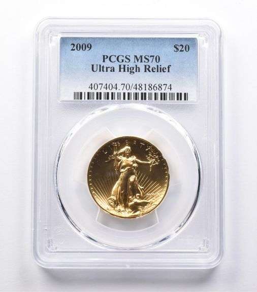 MS70 2009 $20 Ultra High Relief MMIX Gold Coin PCGS