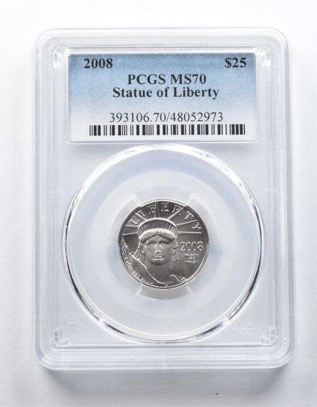 MS70 2008 $25 American Platinum Eagle 1/4 Oz Platinum PCGS