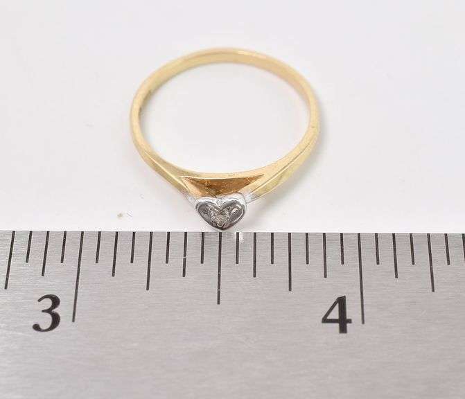 Simply Adorable 10K Yellow Gold Diamond Ring