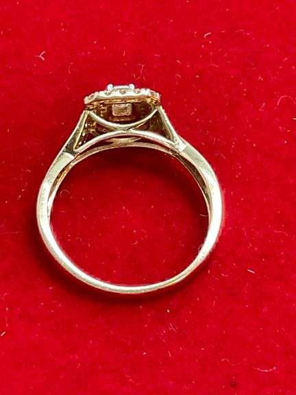 CERTIFIED 14K GOLD AND DIAMOND RING