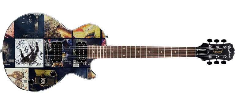 Korn Autographed Signed Gibson Epiphone Album CD Custom Graphics Photo Guitar ACOA