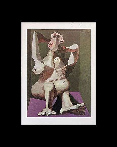 Collectible Vintage Pablo Picasso, Woman Dressing Her Hair (1940)