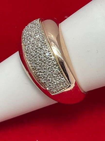 CERTIFIED 14K ROSE GOLD DIAMOND RING / BAND