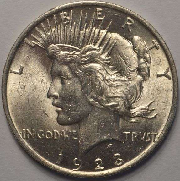 1923 Peace Silver Dollar BU