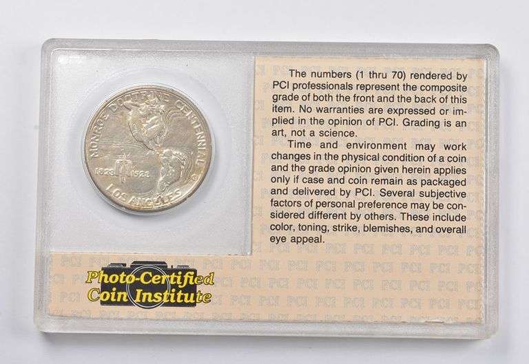 VF20 1923-S Monroe Doctrine Commemorative Half Dollar PCI