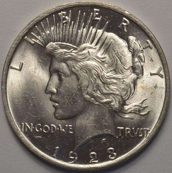 1923 Peace Silver Dollar BU
