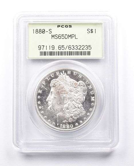 MS65 DMPL 1880-S Morgan Silver Dollar PCGS OGH