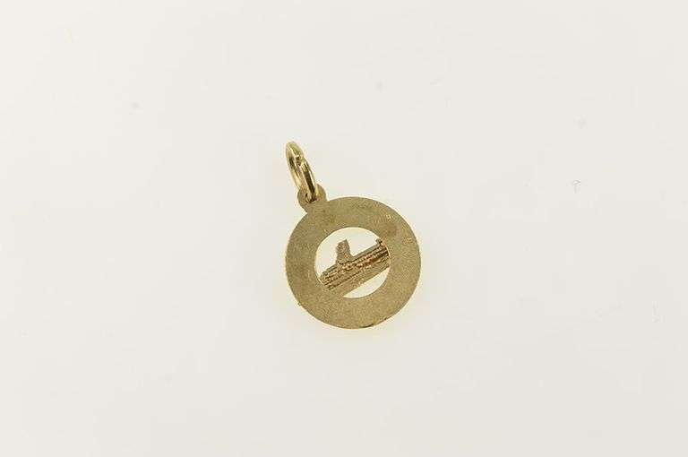 14K Yellow Gold St Maarten St Martin Cruise Ship Travel Charm/Pendant