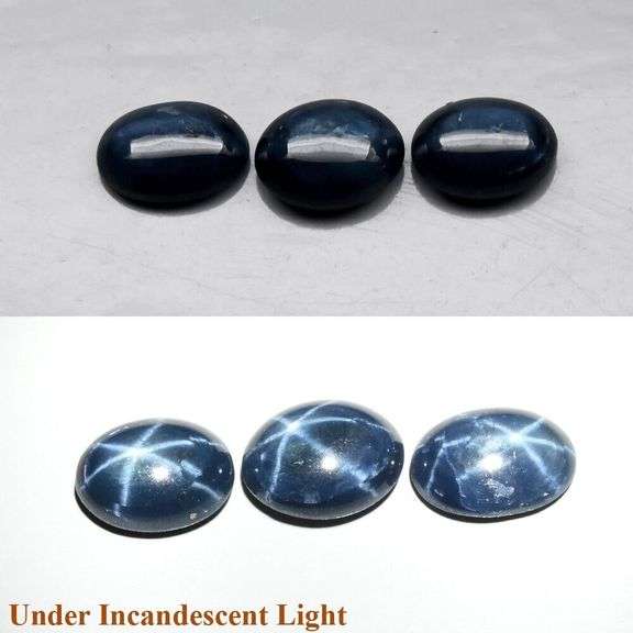 Awesome 2.30ct Star Sapphire trio