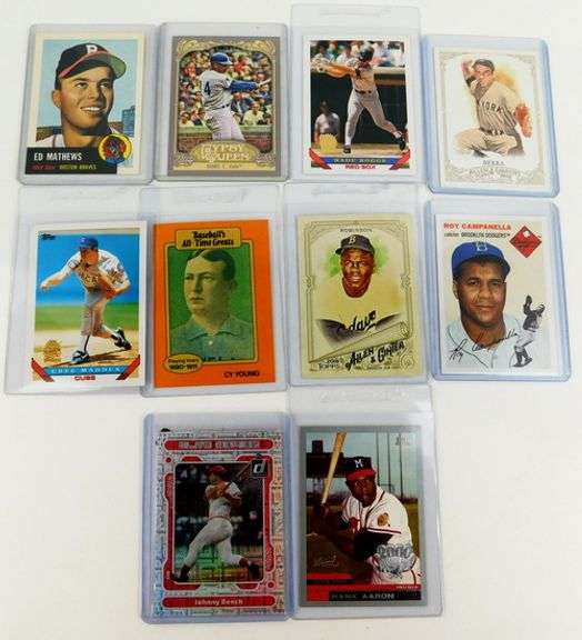 10 Baseball Greats Throwback Cards
