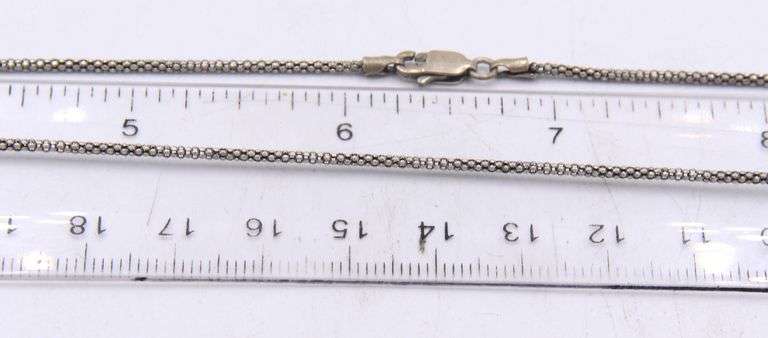 Group lot of vintage 925 sterling silver chains