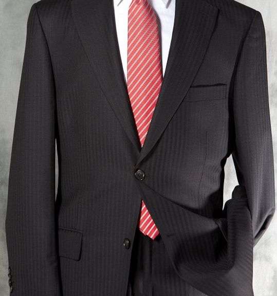 Shadow Stripe Black Color Suit By Galante