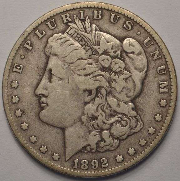 1892-O Morgan Silver Dollar Better Date, Circulated.