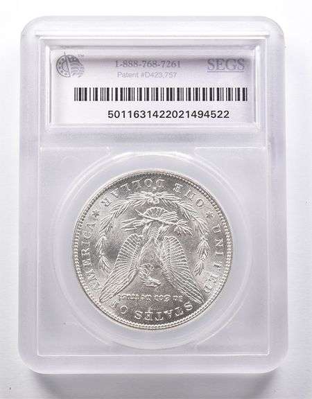 AU58 1888-S Morgan Silver Dollar SEGS