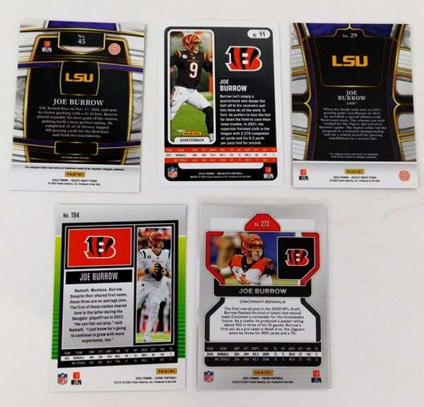 5 Joe Burrow Football Cards
