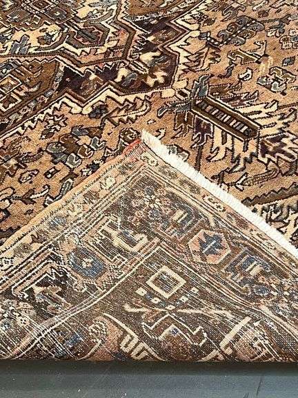 Semi Antique Persian Heriz 7.9x10.8