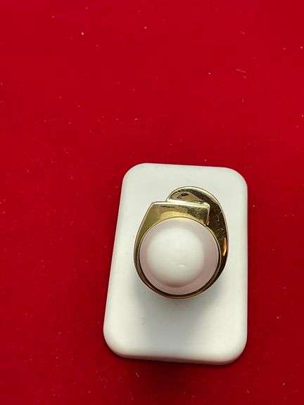 MEN'S CERTIFIED 14K YELLOW GOLD DIAMOND RING. 2.15 CARAT