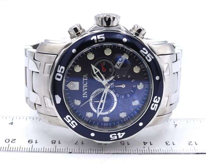 Invicta Pro Diver Chronograph blue dial watch