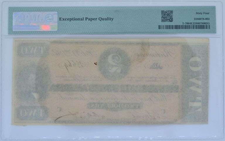 Confederate Note Lot, 1864 $1 & $2 Notes.