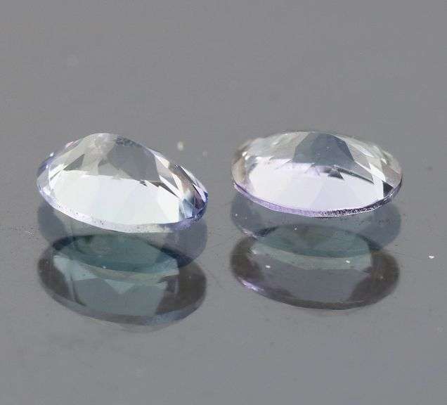 Vivid 1.73ct Tanzanite pair
