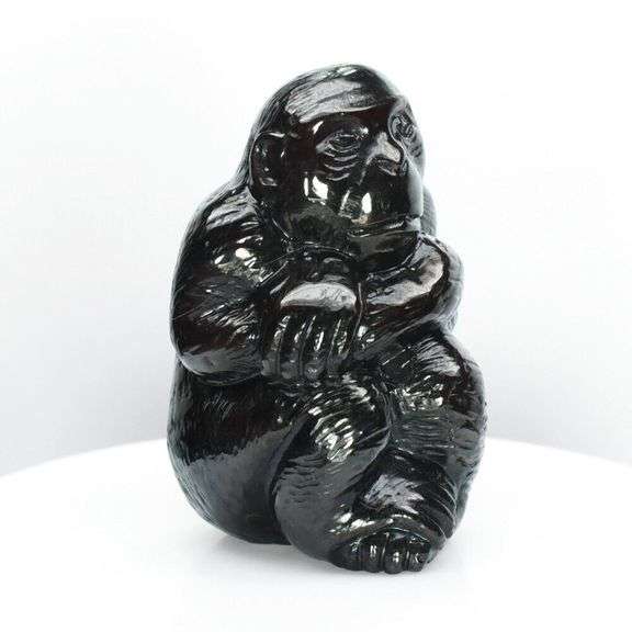 Incredible 174.26ct King Kong Spessartite Garnet carving