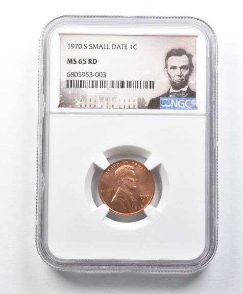 MS65 RD 1970-S Small Date Lincoln Memorial Cent NGC