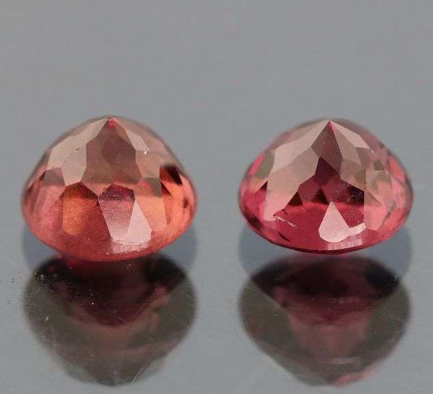 Cherry pink 2.71ct matched Rhodolite Garnet pair