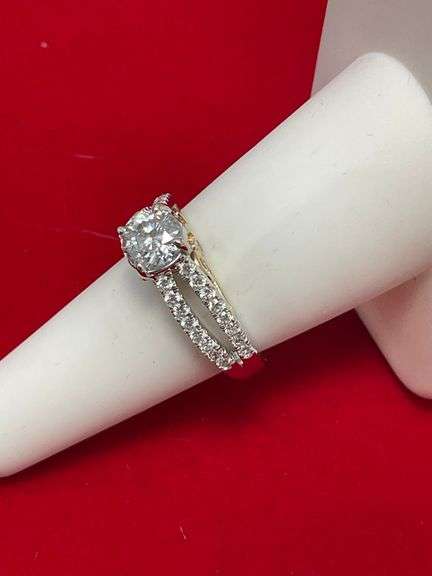 CERTIFIED NEW 14K GOLD DIAMOND ENGAGEMENT RING