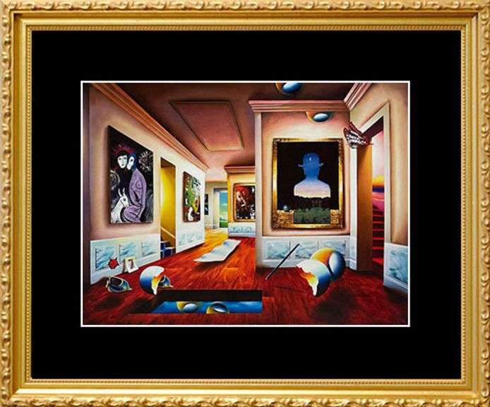 Colorful Ferjo (Brazil 1946 - ), Interior with Magritte