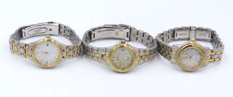 Lot of 3 ladies Citizen watches