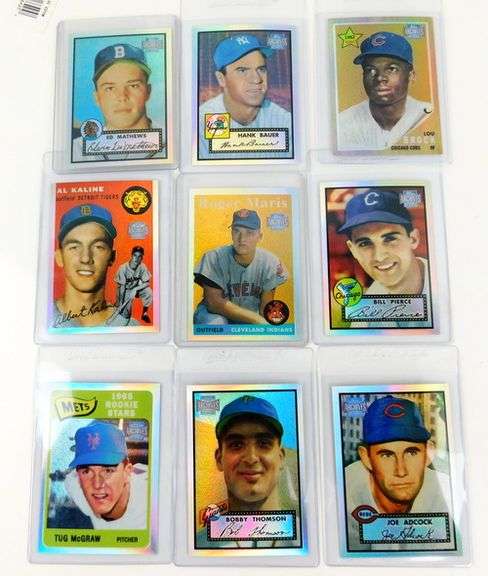 9 Topps Archives Reserve Baseball Cards