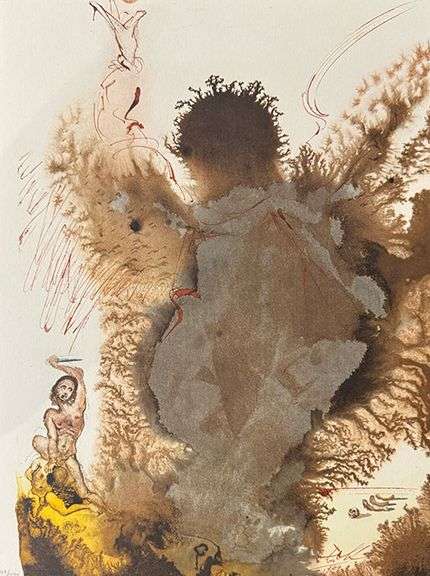 Extremely Rare and Collectible Salvador Dali Lithograph From 'Biblia Sacra' Suite