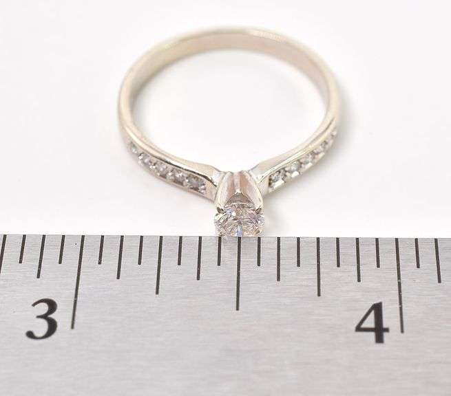 Astounding 14K White Gold Diamond Ring