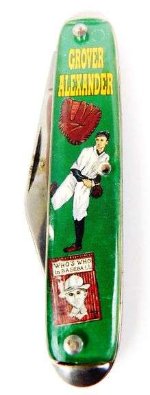 Grover Alexander Single Blade Baseball Pocket Knife