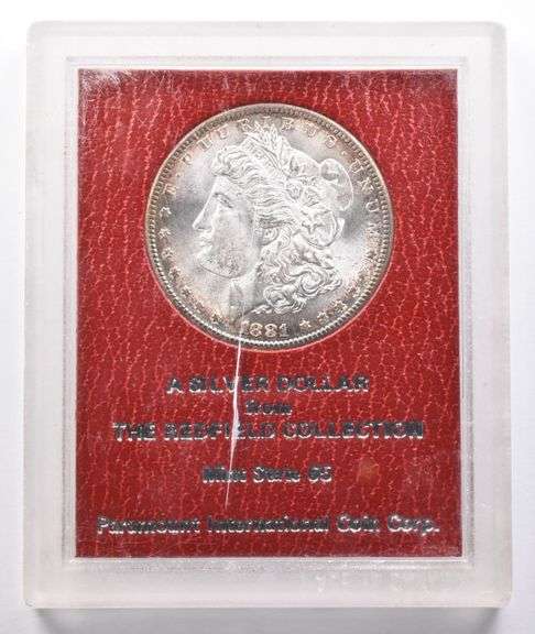 1881-S Morgan Silver Dollar Redfield Collection Paramount