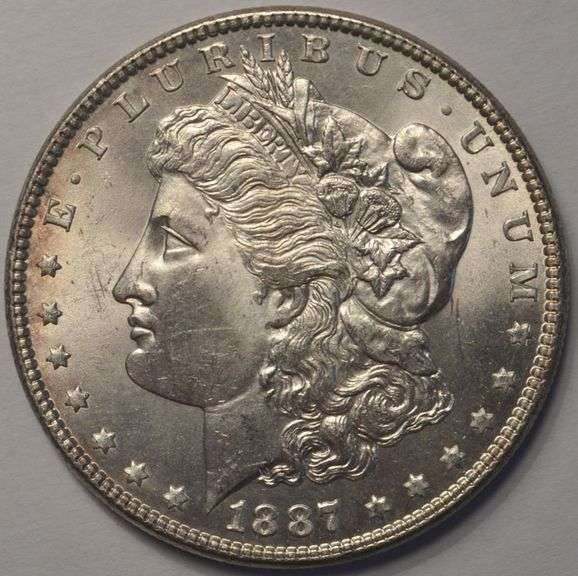 1887 Morgan Silver Dollar BU