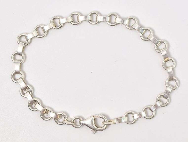 Wonderful Sterling Silver Fancy Link Bracelet