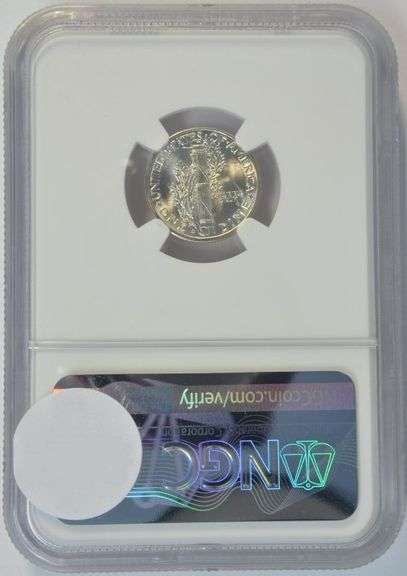 Superb Gem BU 1941-S Mercury Dime. NGC MS67 FB