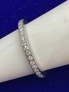 LADIES 14K WHITE GOLD DIAMOND ETERNITIY RING
