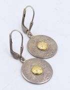 Set of vintage 925 sterling silver pendant and earrings