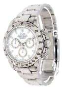 Rolex Cosmograph Daytona 116520, 40mm, White Dial, Stainless Steel W/ Box & Papers