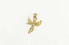 10K Yellow Gold Guardian Angel Vintage Protection Charm/Pendant